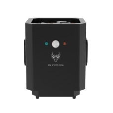 Cube Black Fire Pit With Bluetooth Speaker-Beat to music mold