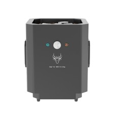 Cube Light Grey Fire Pit With Bluetooth Speaker-Beat to music mold