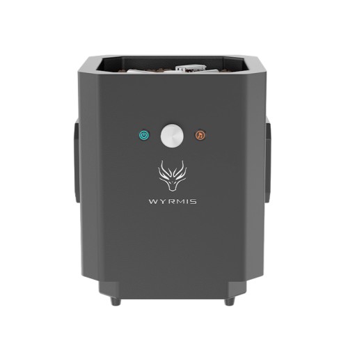 Cube Light Grey Fire Pit With Bluetooth Speaker-Beat to music mold Cube Light Grey Fire Pit With Bluetooth Speaker-Beat to music mold